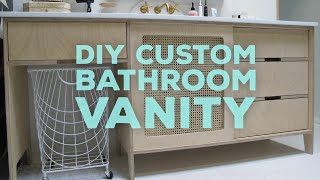 DIY custom bathroom vanity