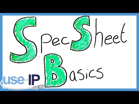 What Is A Spec Sheet
