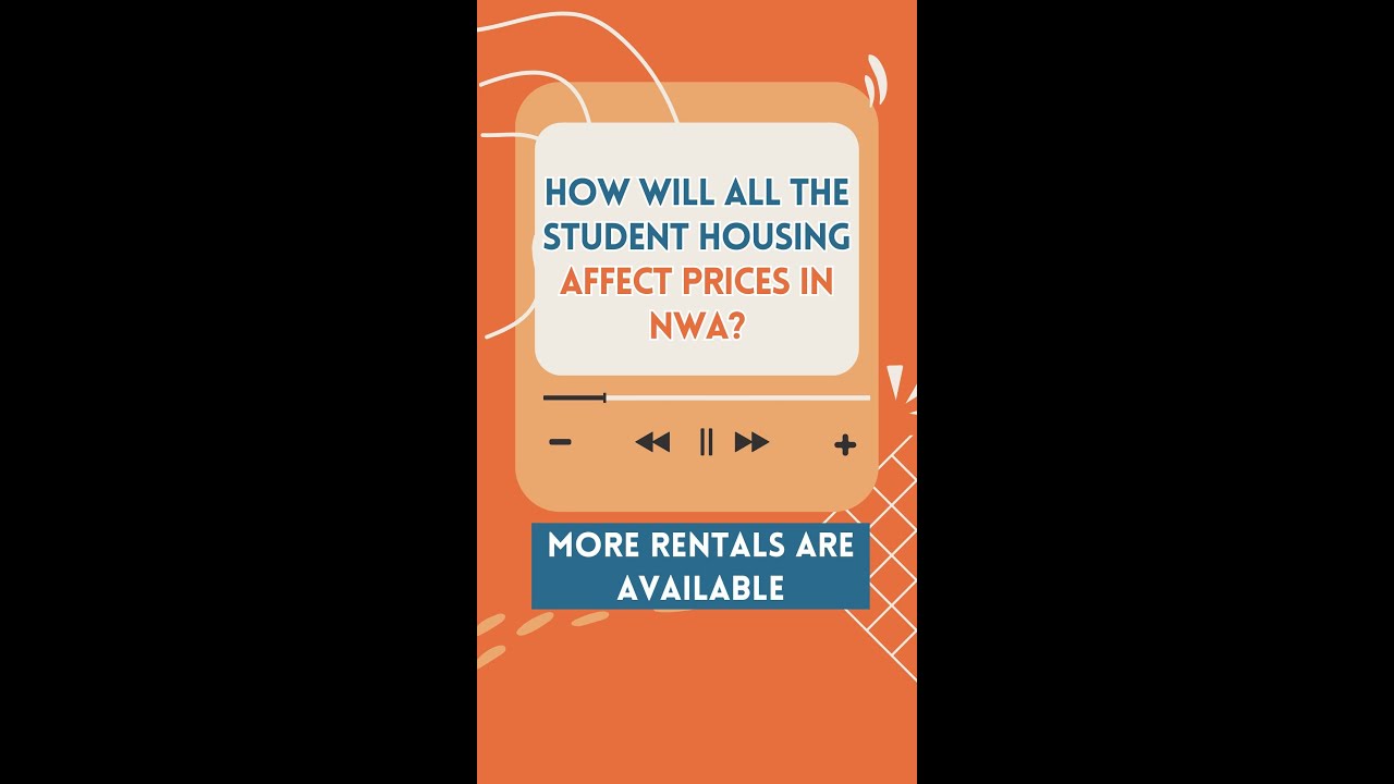 How will all the student housing affect prices in NWA? -More Rentals are available!