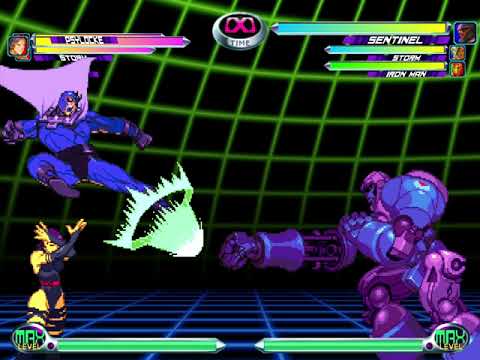 MvC2 - that ain't safe - Sentinel whiffed Rocket Punch (punish with tag to Magneto)