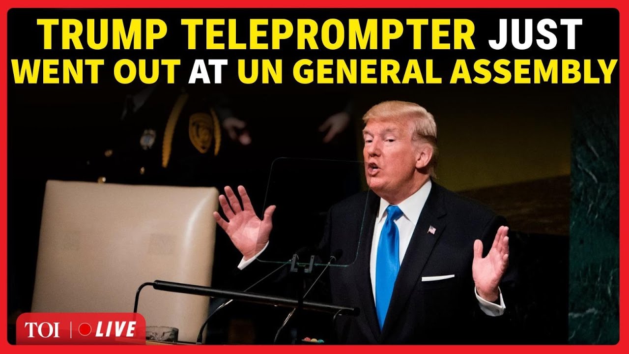 BREAKING NEWS: Trump SPEECH Disrupted At UN; His Teleprompter Goes Off | Big Drama At UNGA