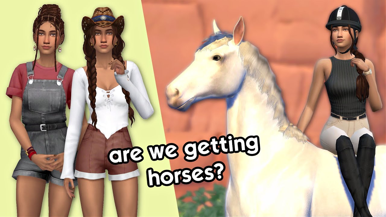 we might be getting HORSES so let's prepare! 🐴 Sims 4 CAS + CC LIST
