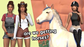 we might be getting HORSES so lets prepare! 🐴 | Sims 4 CAS + CC LIST