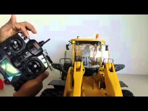 RC hydraulic wheel loader beacon and light upgrades