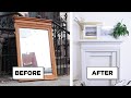 Turn An Old Frame Into A Faux Fireplace