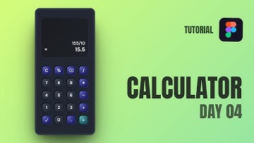 Calculator Design In Figma | Daily UI Challenge Day - 04