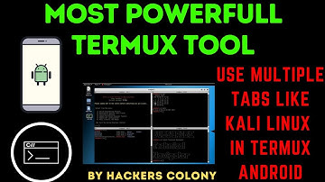 Termux Powerfull Tool | Use Multiple Tabs on Same screen Like Kali Linux #termux #hacker #hacking