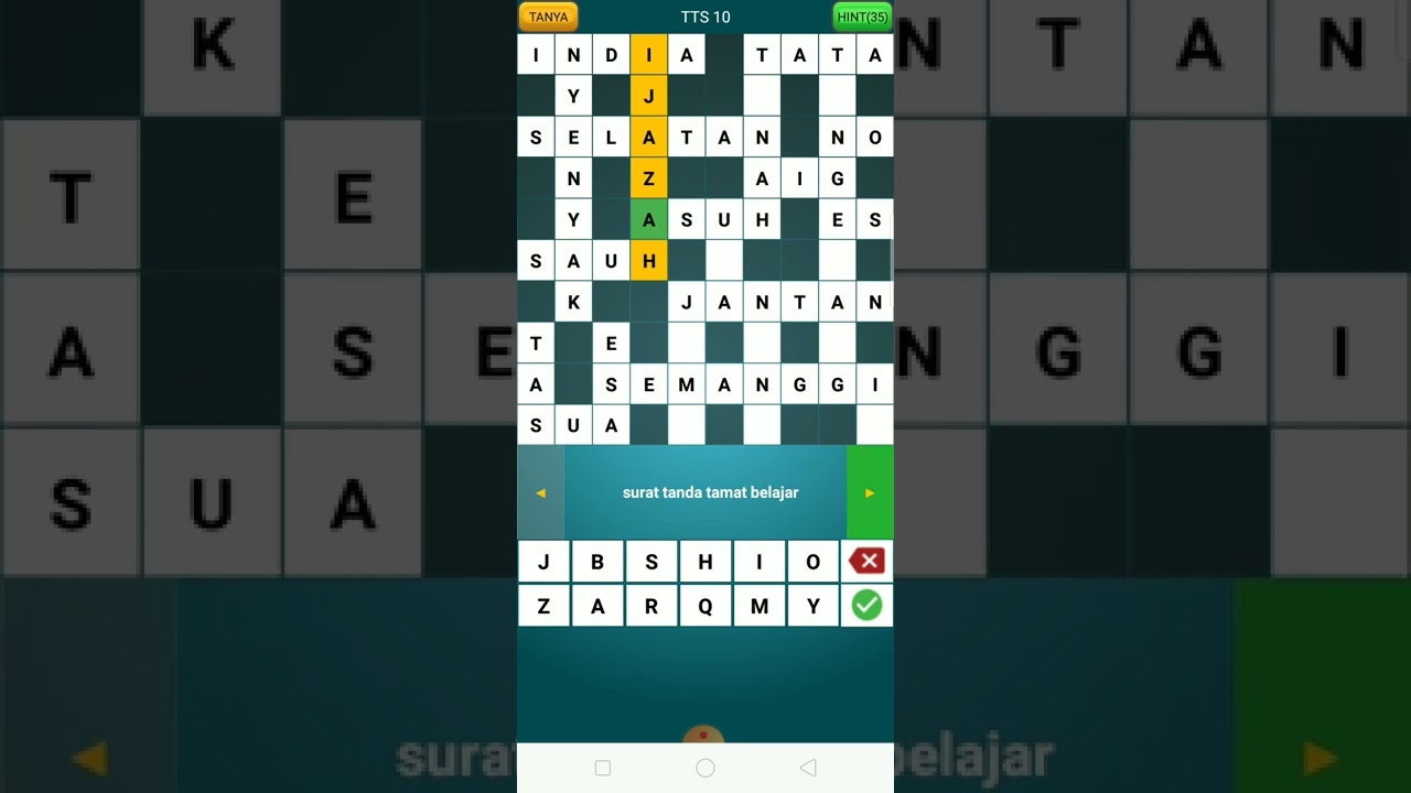 Kunci Jawaban TTS ASLI LEVEL 10