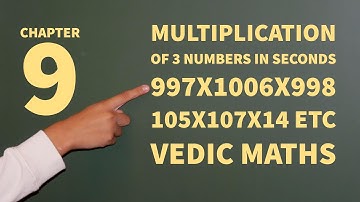 Video 10 VEDIC MATHS: Chapter 9: High Speed Maths: Math Tricks for All