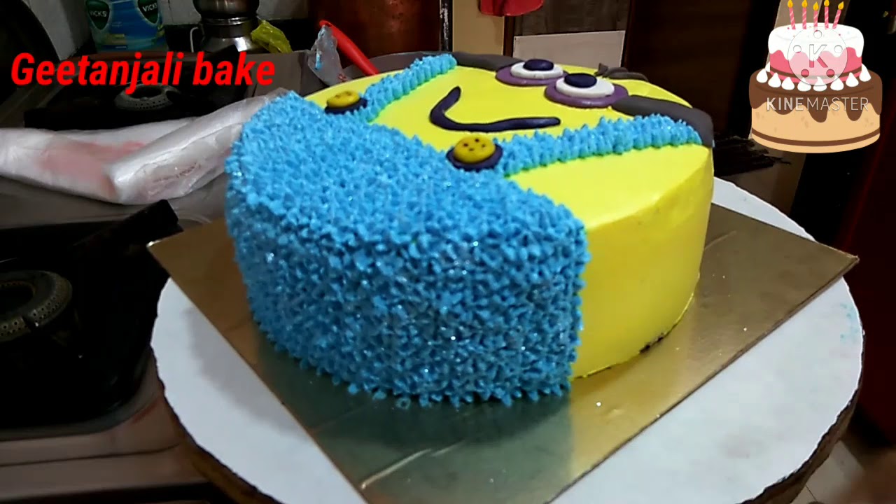 Minions cake & chocolate glaze cake 😋🎂👌