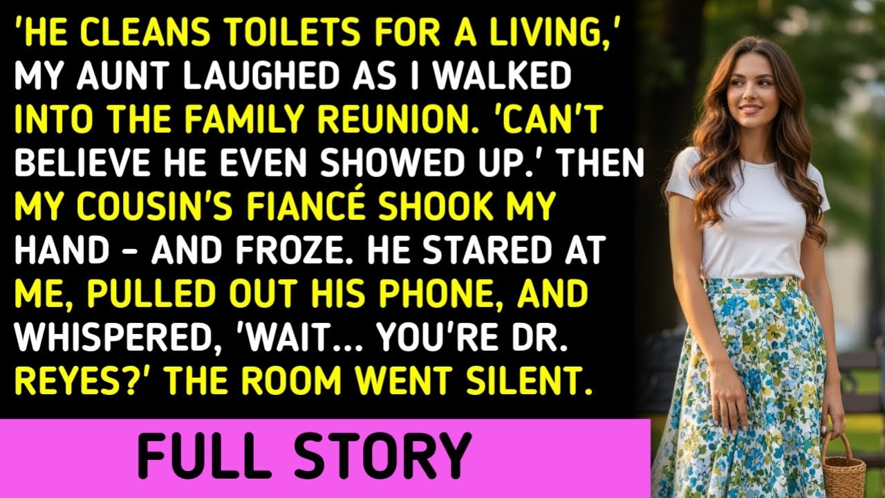 'He Cleans Toilets For A Living,' My Aunt Laughed As I Walked Into The Family Reunion. 'Can't Believ