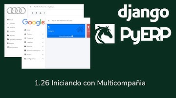 PyERP - ERP Gratis ( Django Python ) Chile - 1.26 Iniciando con multicompañia