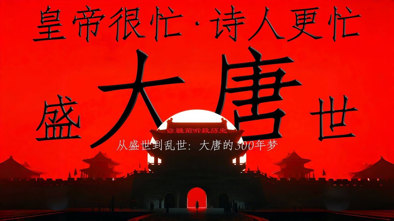 睡前听《大唐盛世》｜ 大唐300年：开局全靠打，结尾全靠躺 ｜ 皇帝很忙，诗人更忙