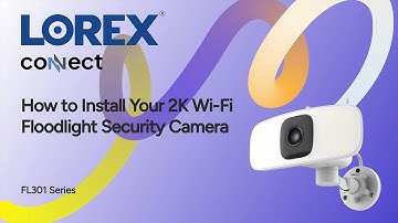 How to Install Your 2K Wi-Fi Floodlight Security Camera