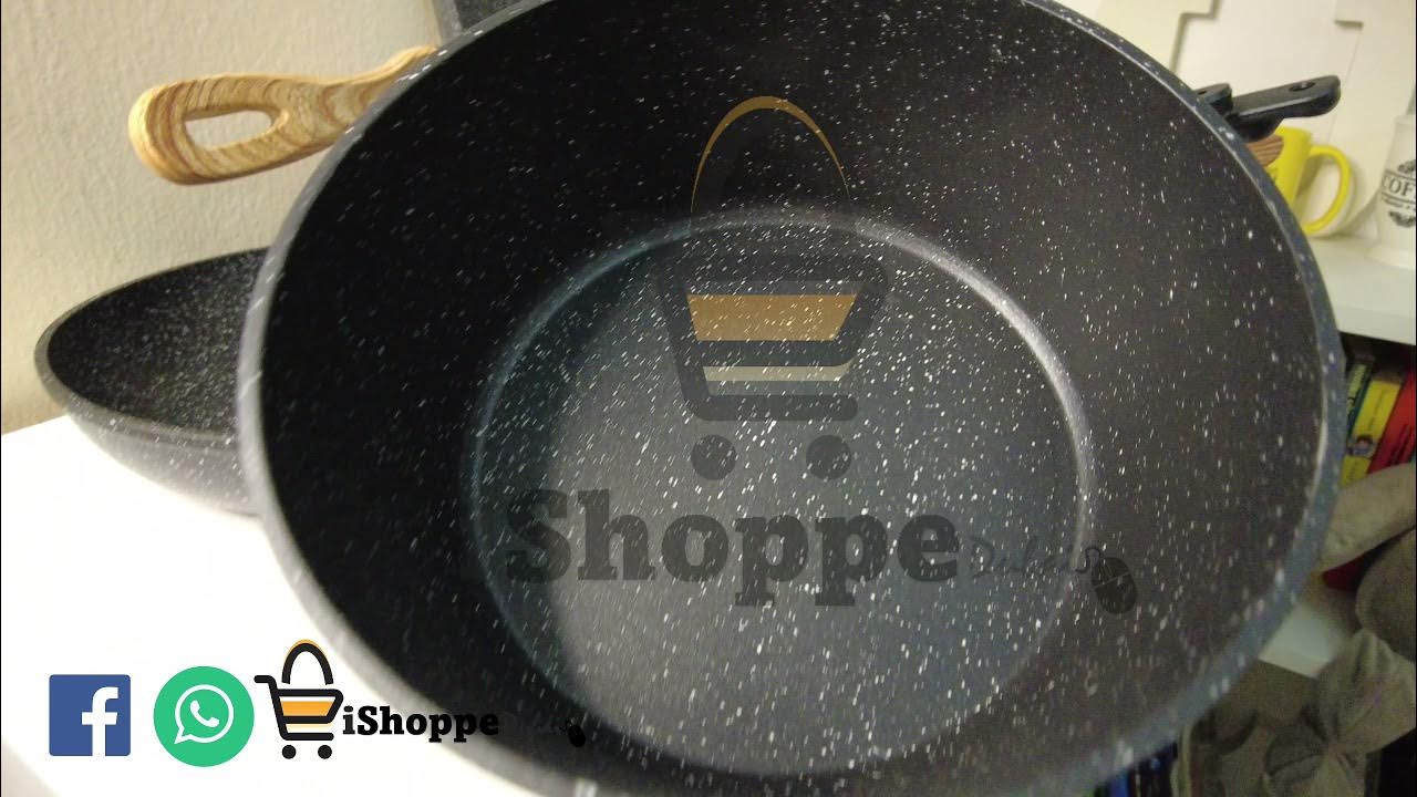 Granite /Marble Coated Aluminuim Cookware Set, 10pcs Noon East