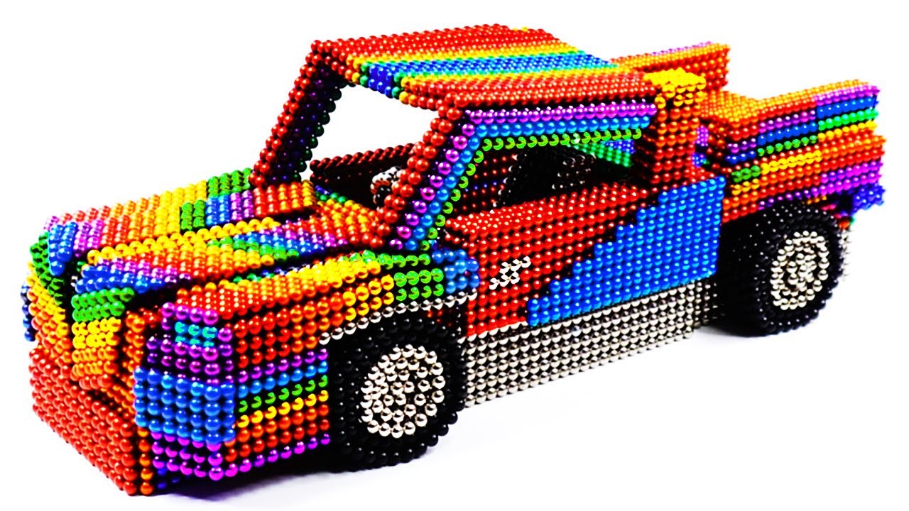 DIY How To Make Pickup Truck Car Using Balls 네오큐브 자동차 만들기