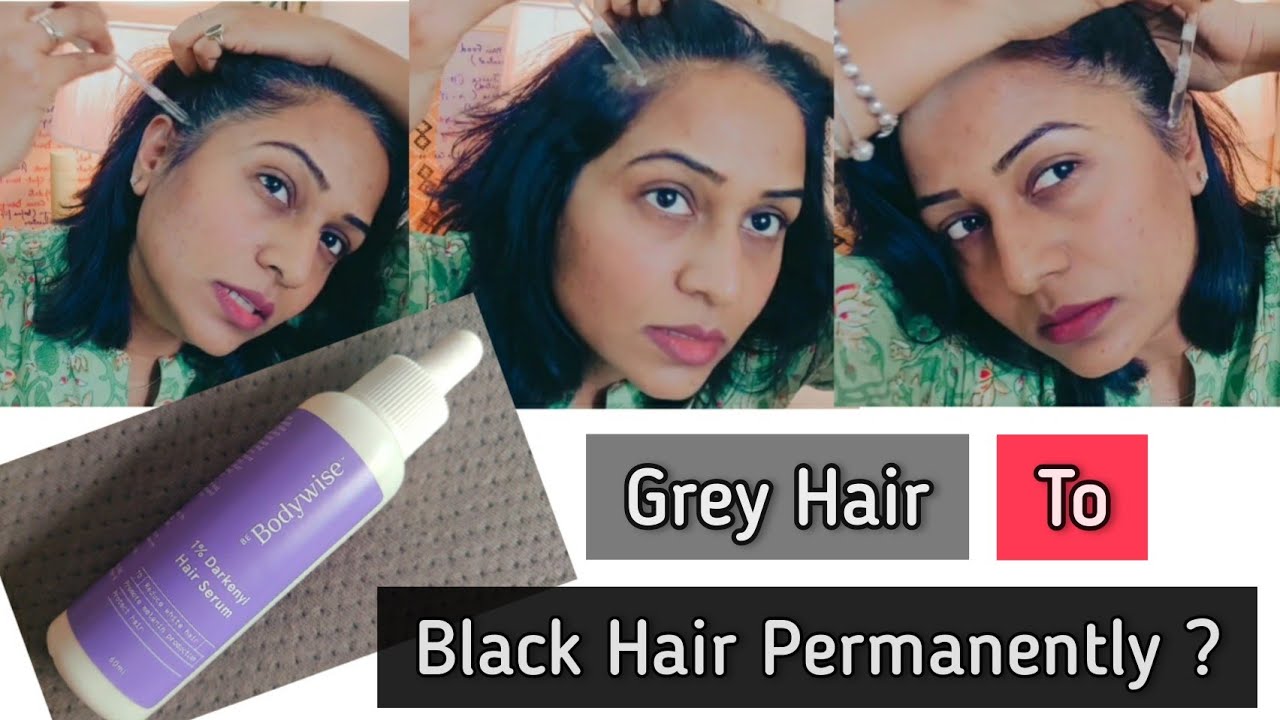 Covert Grey Hair into Black Permanently ?? 1% DARKENYL Hair Serum | Non  Sponsored 100% Honest Review - YouTube