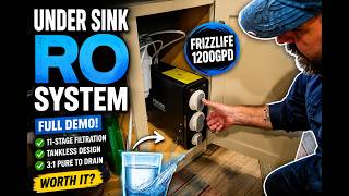 Frizzlife PD1200 Review | 1200GPD Reverse Osmosis System Full Demo & Install