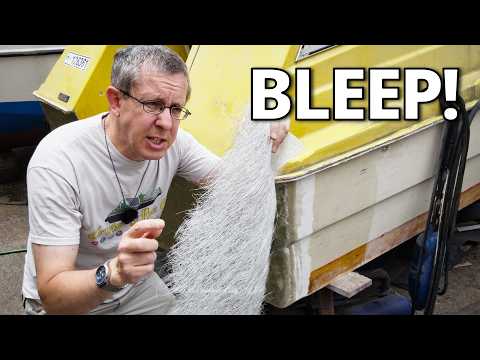 408. Much bad language as I add fibreglass to the transom. Again.