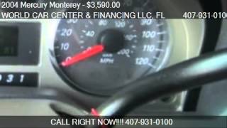 2004 Mercury Monterey Luxury; Premier; Convenience for sale