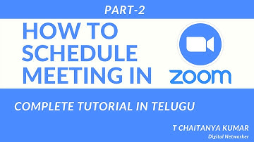 HOW TO SCHEDULE MEETING IN ZOOM COMPLETE TUTORIAL IN TELUGU
