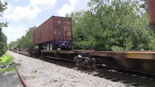 CSX 559 leading I032-23 goes 70 MPH past me in Hortense, GA 7/23/24
