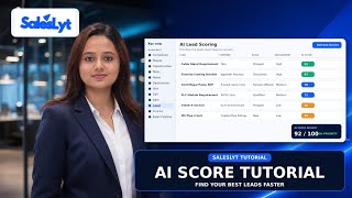 How to Use AI Score in SalesLyt | Complete CRM Tutorial