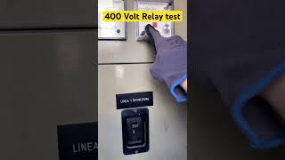 400 Volt differential relay test on an old system⚡️ #electrical #experiment #crazy #diy #electronic
