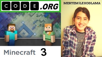 CODE.ORG SAAT KODU - MINECRAFT TASARIMCISI CEVAPLARI