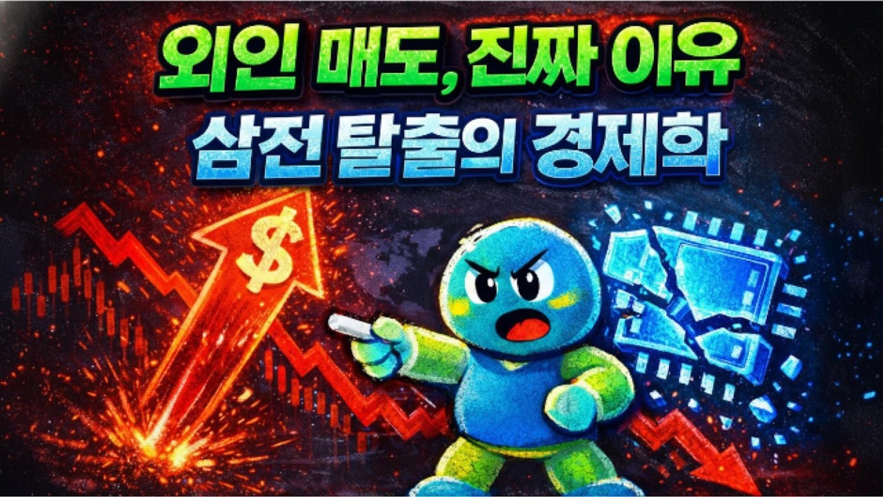 외국인은 왜 삼성전자를 던지는가? 코스피 ‘대탈출’의 진짜 이유 (환율·지정학·반도체)