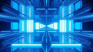 4k Tunnel With Blue Neon Light And Techno Visual || 4k Dj Vjloop Background || Vjloops Pack 2024