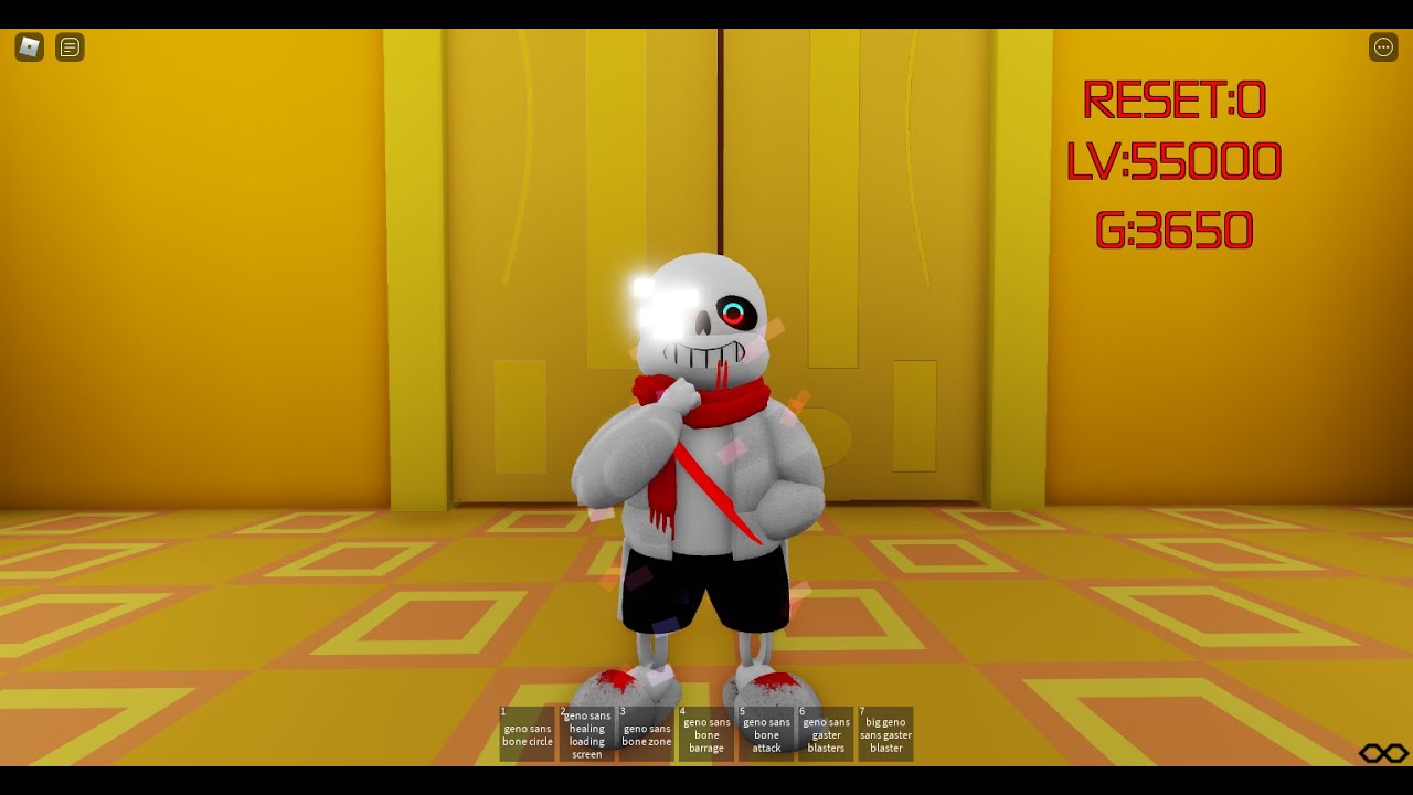 AfterTale/Geno Sans Showcase || Roblox, Sans VS Chara - YouTube