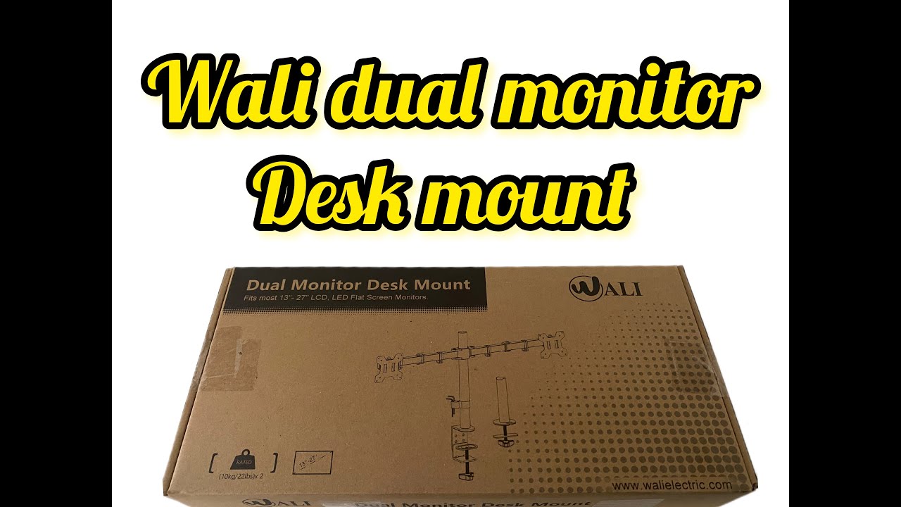 wali dual monitor desk mount review