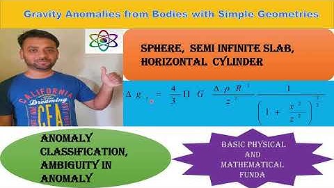 Gravity Anomalies from Bodies with Simple Geometries, Regional, Residual Anomalies