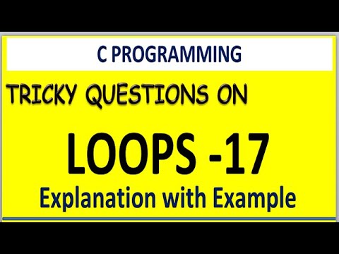 #17  C LOOPS IN COMPETITIVE EXAMS