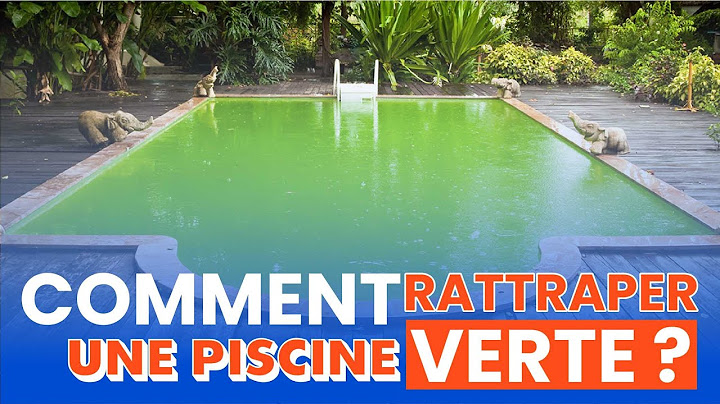 COMMENT RATTRAPER UNE PISCINE VERTE ?