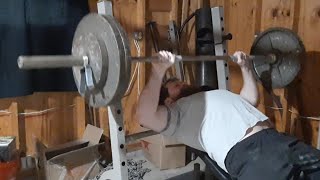 Incline Bench 275lbs for reps & Power Shrugs