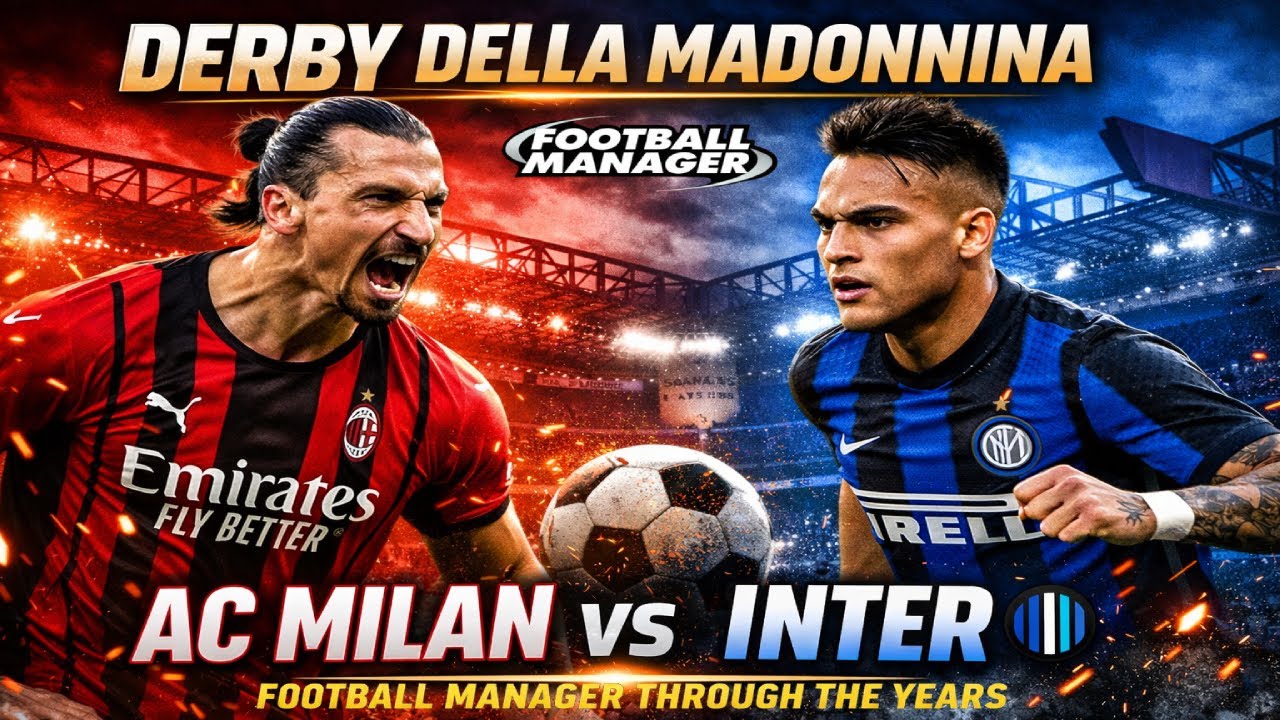 AC Milan vs Inter in Football Manager  FM05–FM26 Formations