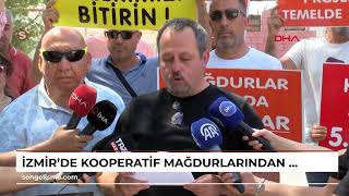 İzmirde, Kooperatif Mağdurlarından Cezaevi Önünde Kırmızı Halılı Eylem