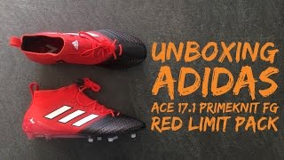 Adidas ACE 17.1 Primeknit FG 'Red Limit Pack' | UNBOXING | football shoes | 2016 | HD