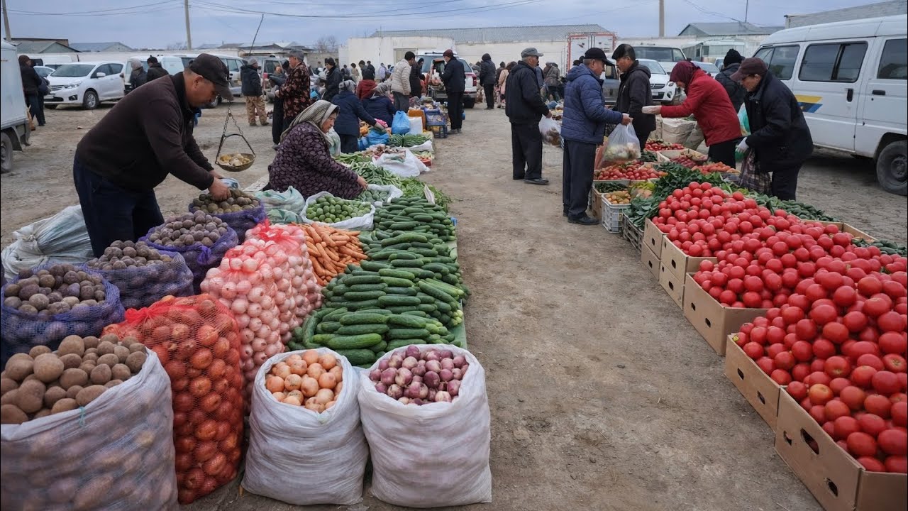 ‼️ТУРТКУЛ МОЛ БОЗОРДАГИ КАРТОШКА ПИЁЗ НАРХЛАРИ. 8 март 2026 г. 