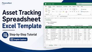 How to Use the Asset Tracking Spreadsheet Excel Template | PlanoraNest Tutorial