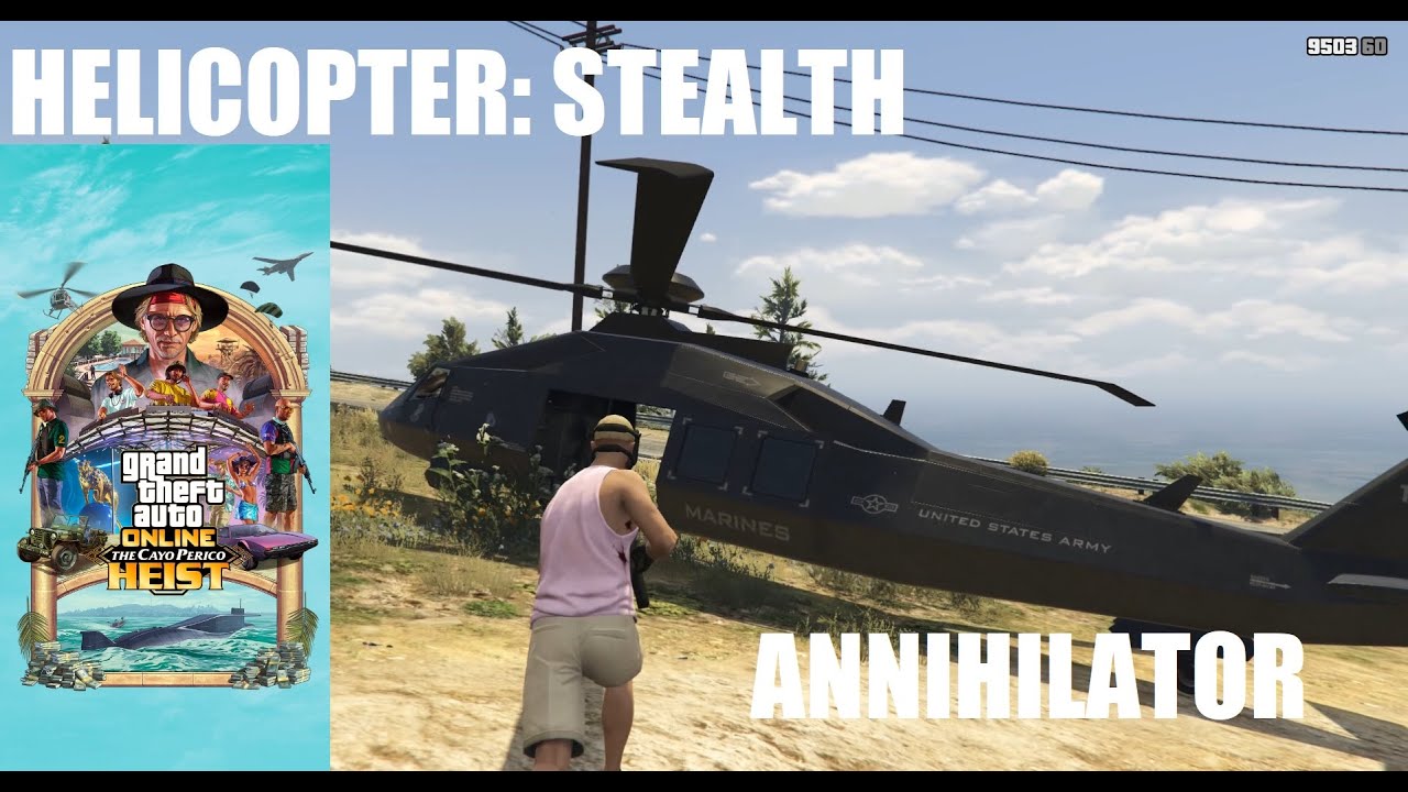 GTA Online Cayo Perico Heist Prep Mission HELICOPTER STEALTH