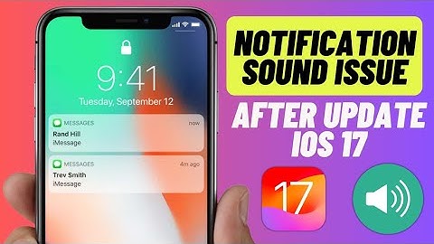 How to fix notification sound issues after ios 17 | iOS 17 notification sounsounds not working