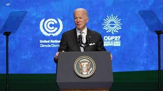 U.S. Biden Addresses COP27 Conference