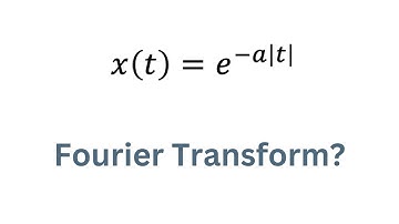 Fourier Transform of the Two-sided Exponential