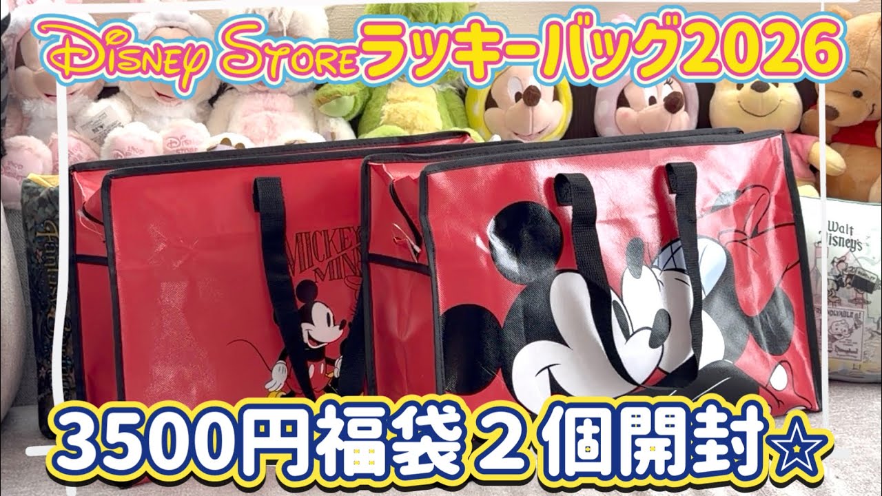ディズニーストア福袋2026 ディズニーストア、2026年福袋の発売決定。1万円/3500円の2種類、干支