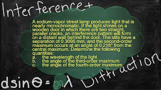 Physics Interference and Diffraction  Problem Solver -double slit- Solving Interference Problems 8
