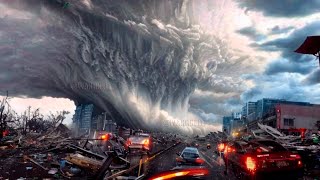 Mourning in Turkey now! Storm in Istanbul blows away houses! Wind speed 120 km/h!