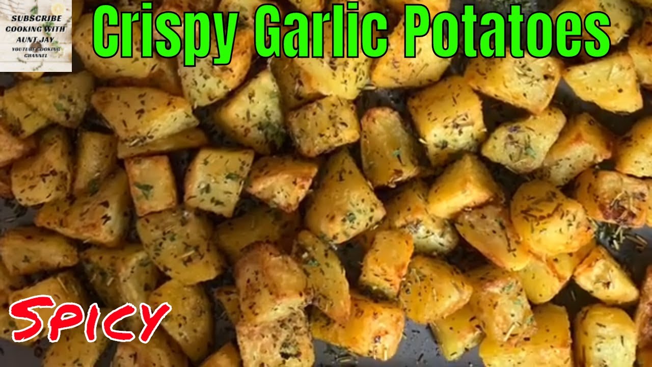 Простой рецепт приготовления острого картофеля с чесноком и хрустящей корочкой / Хрустящий жарены...